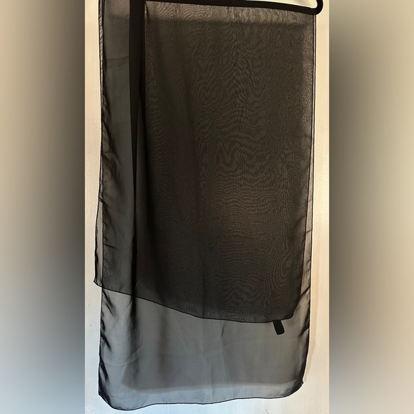 Accessories - Elegant Black Sheer Wrap
